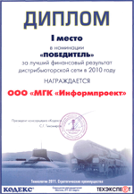 ������ �� ������ ����������  
��������� ���������������� 
���� � 2010 ����